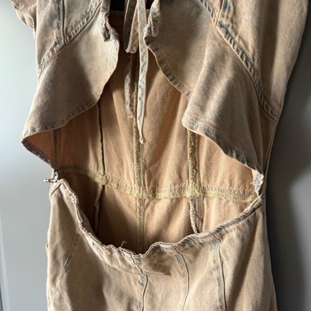 Stylish Tan Jumpsuit - Picture 11 of 14